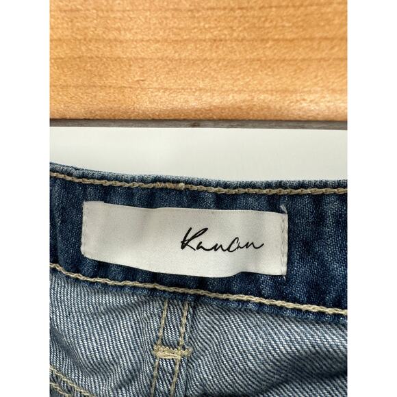 KanCan Women Boyfriend Relaxed Denim Jeans Size 7/27 Distressed Mid Rise STretch - Picture 7 of 10